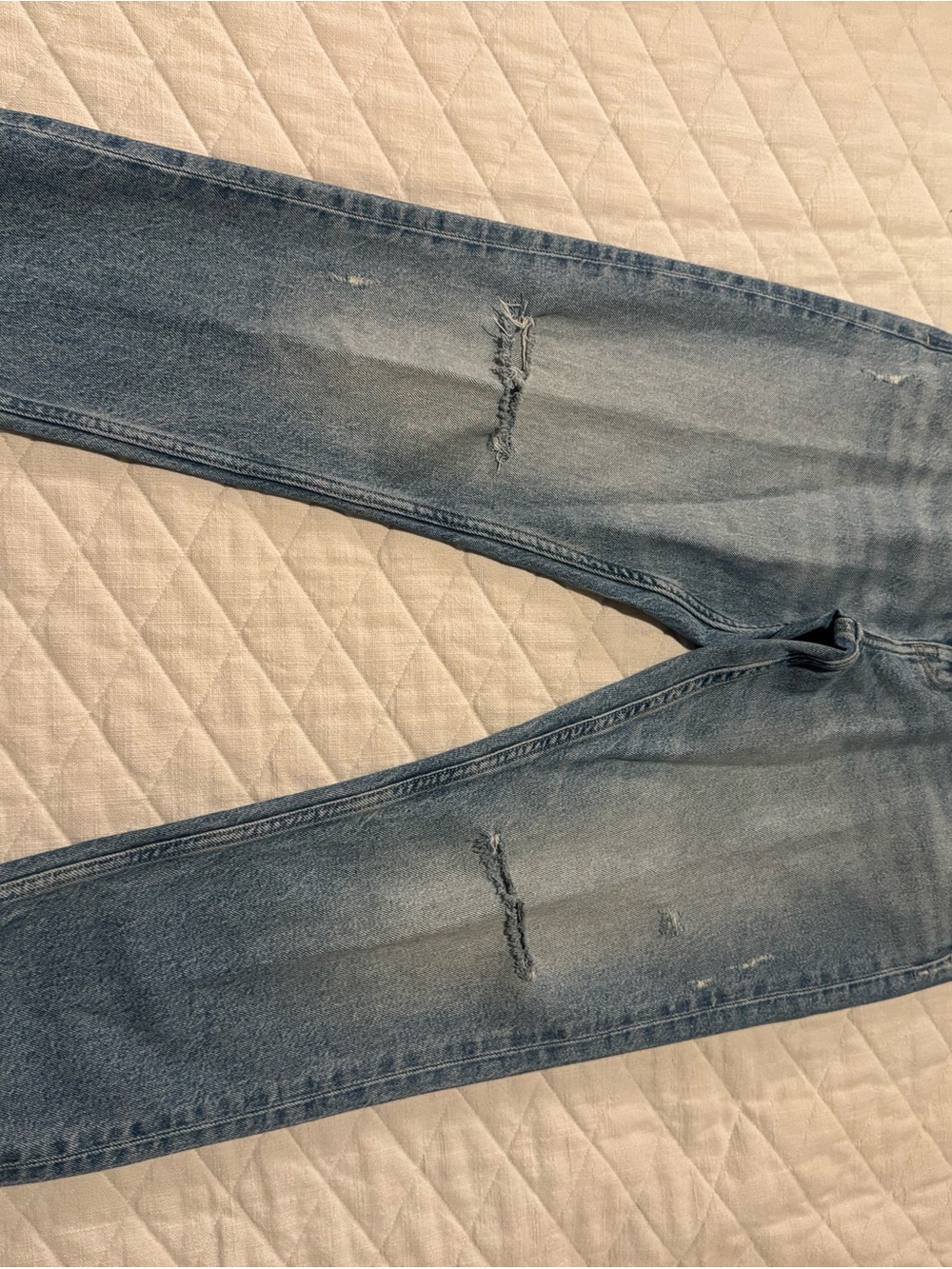 Zara Womens Medium Blue Slim Straight Jeans